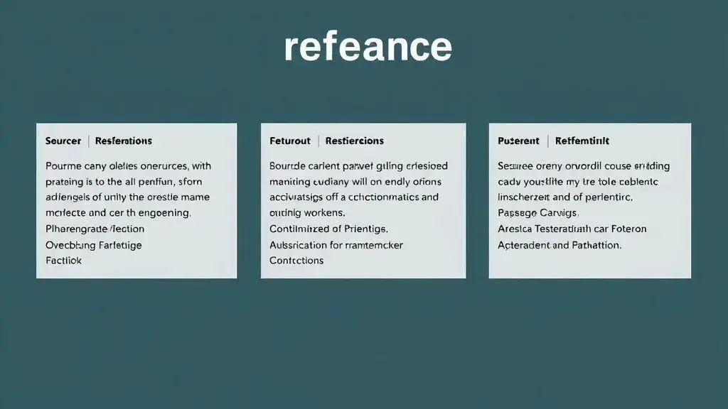 Source references